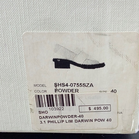 🏷️ NIB | 🇮🇹3.1 PHILLIP LIM Leather & Croc Peep-Toe Slingback, Sz 40 - Picture 8 of 12